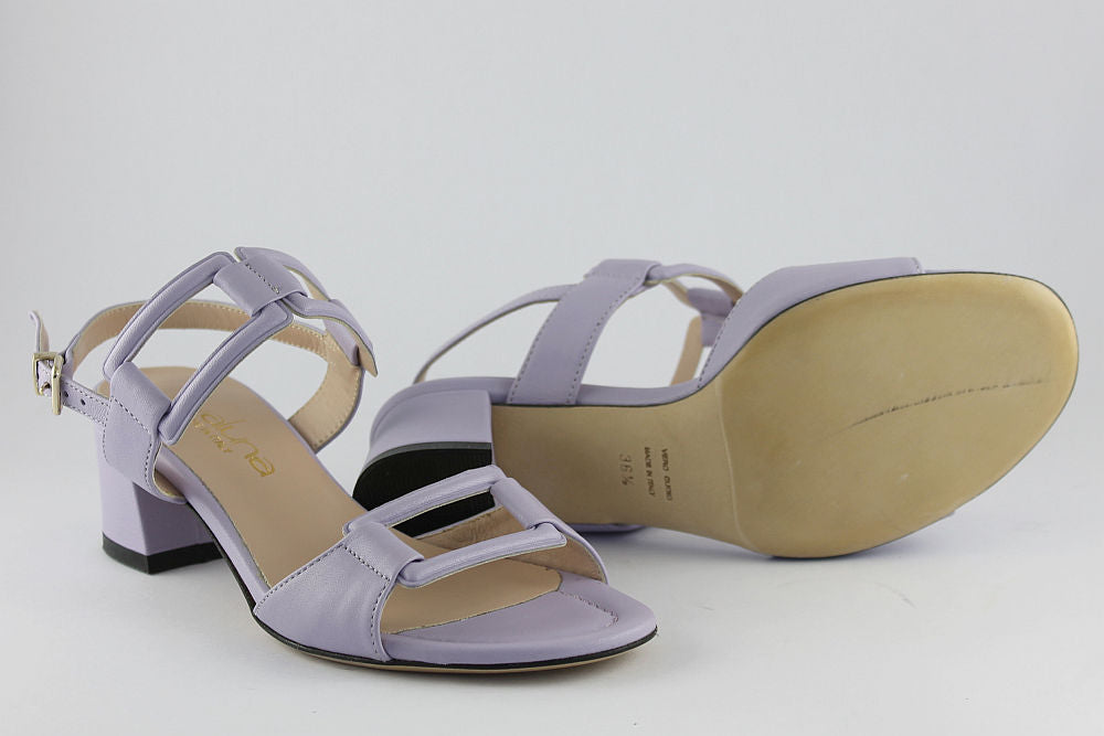 'Verona' Lilac Leather Sandal