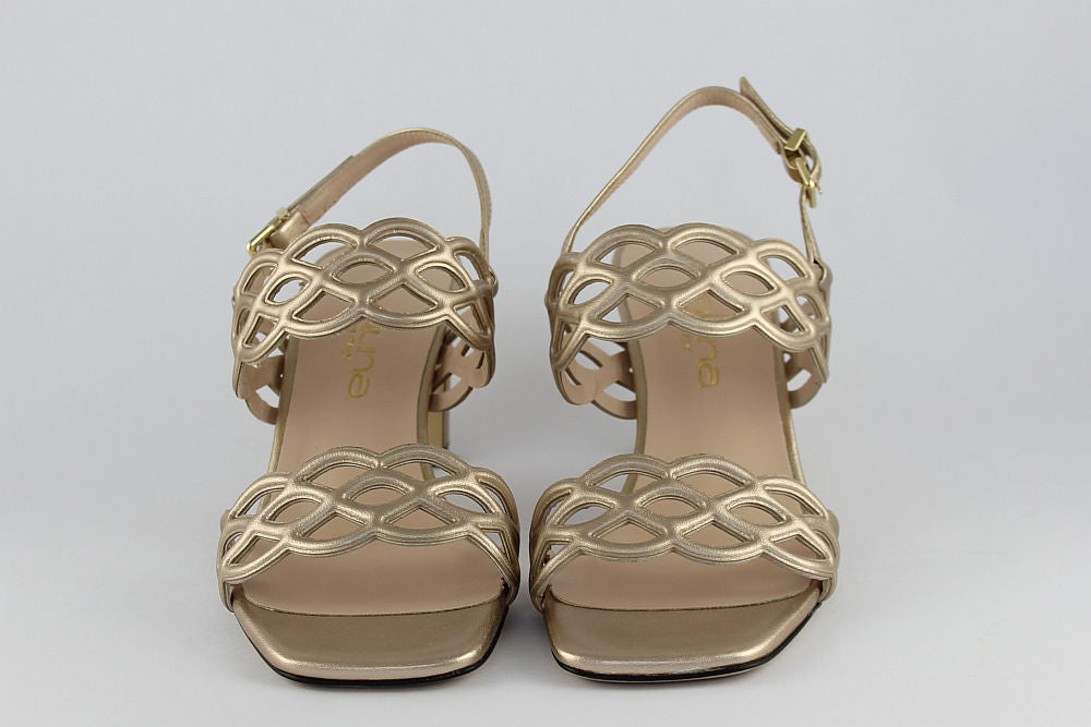 'Trieste' Soft Gold Leather Sandal