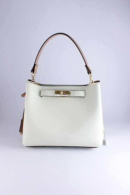 'Rossana' in Cream and Rose Leather