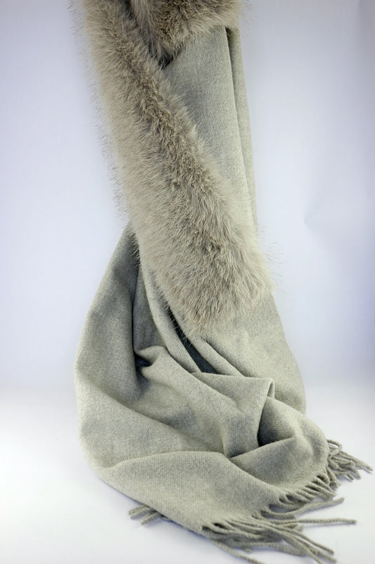 'Nebbiolo' Stole in Soft Grey