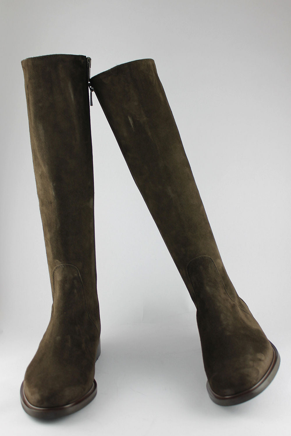 'Stella' Chocolate Suede Long Boots