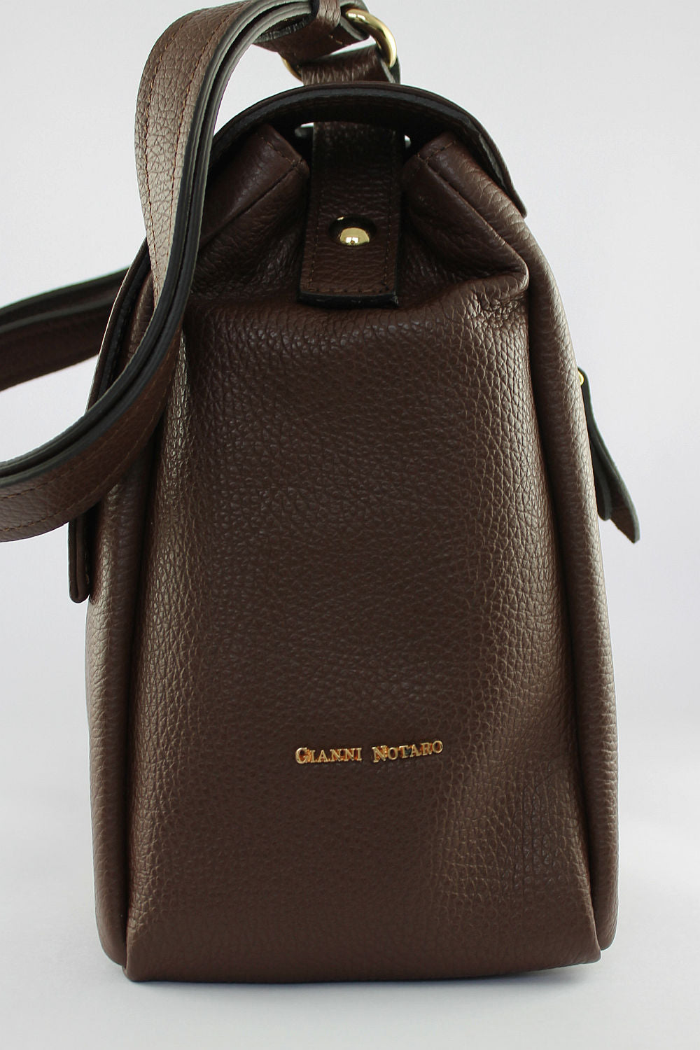 'Claudia' Chocolate Brown Leather Handbag
