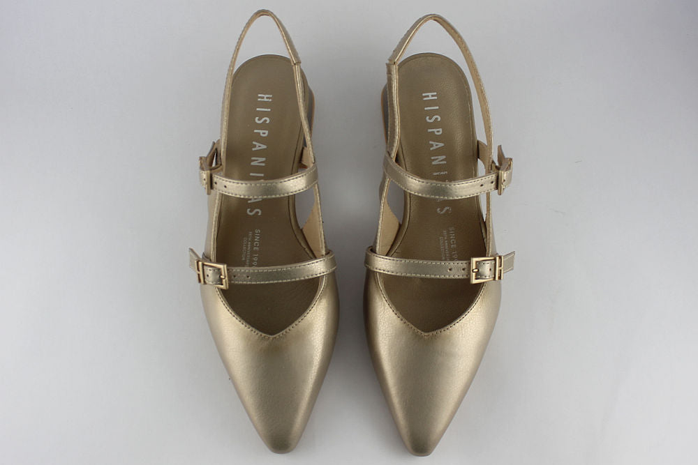 'Granada' Slingback in Soft Gold