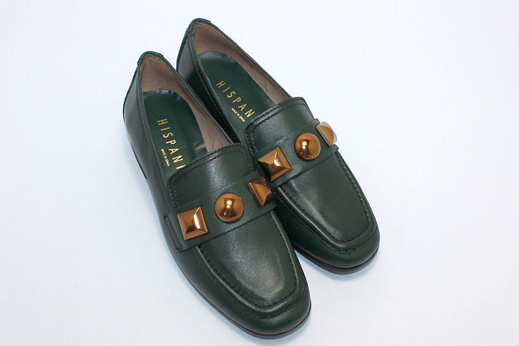 Forest Green Leather Loafer