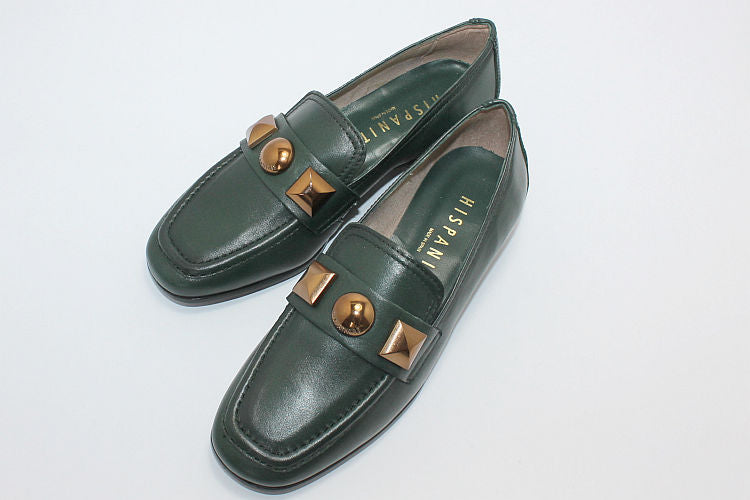 Forest Green Leather Loafer