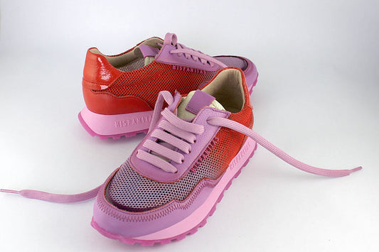 'Seville' Trainer in Pink & Red