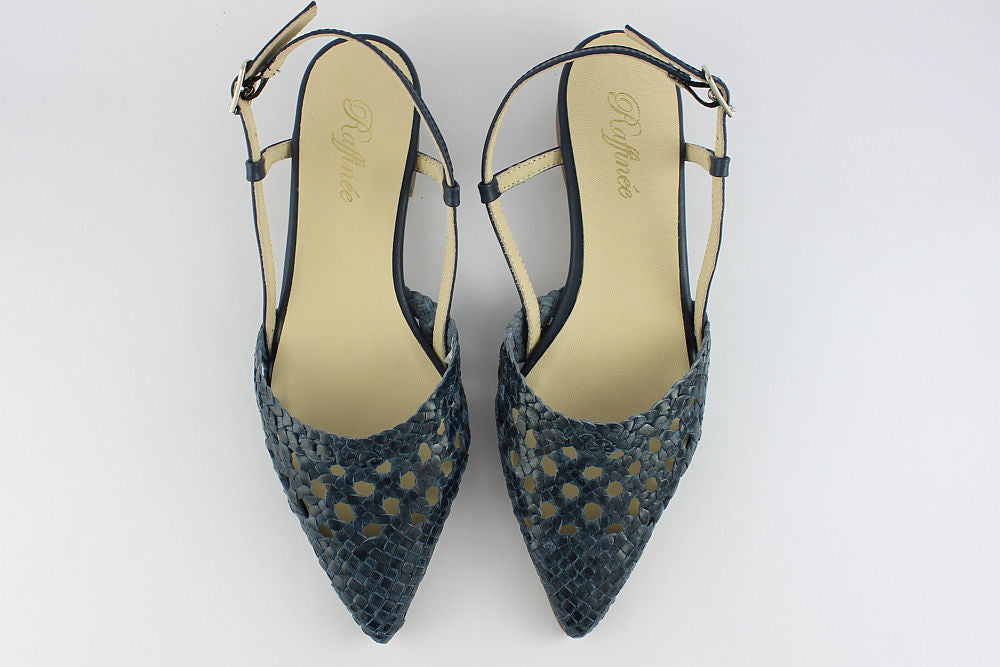'Estela' in Denim Blue