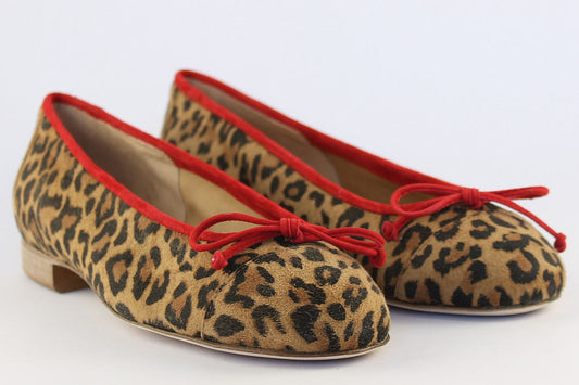 'Bologna' Leopard Print Ballet Pump