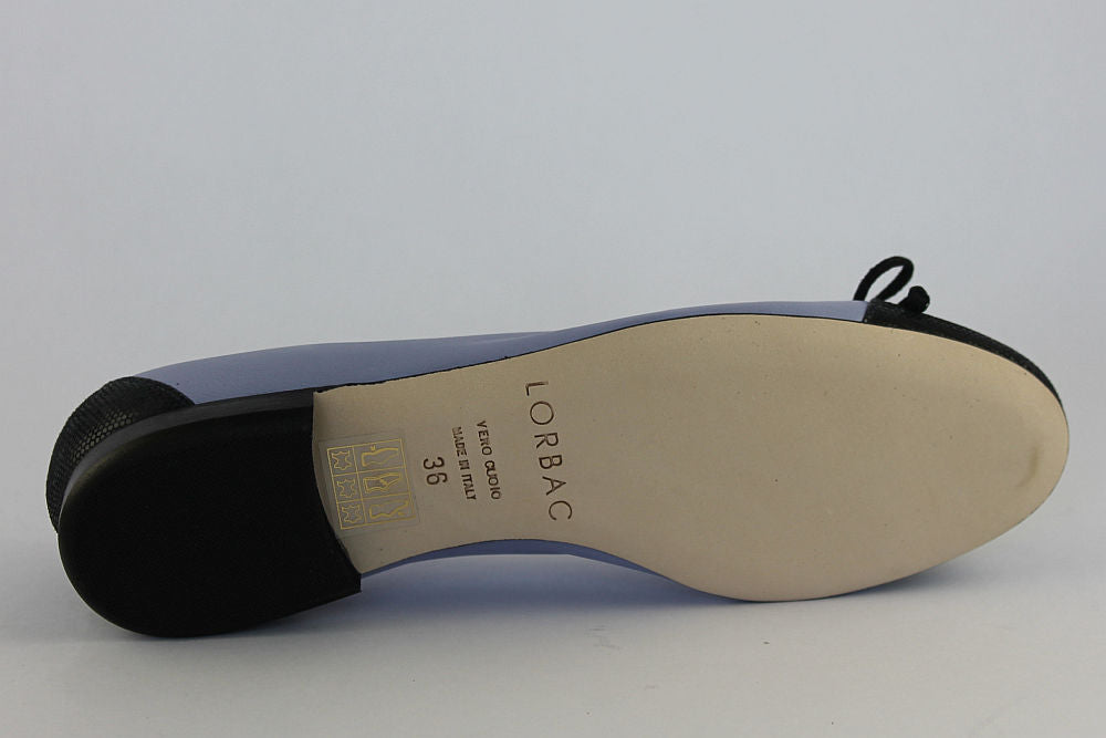 'Livorno' Lavender & Navy Ballet Pump