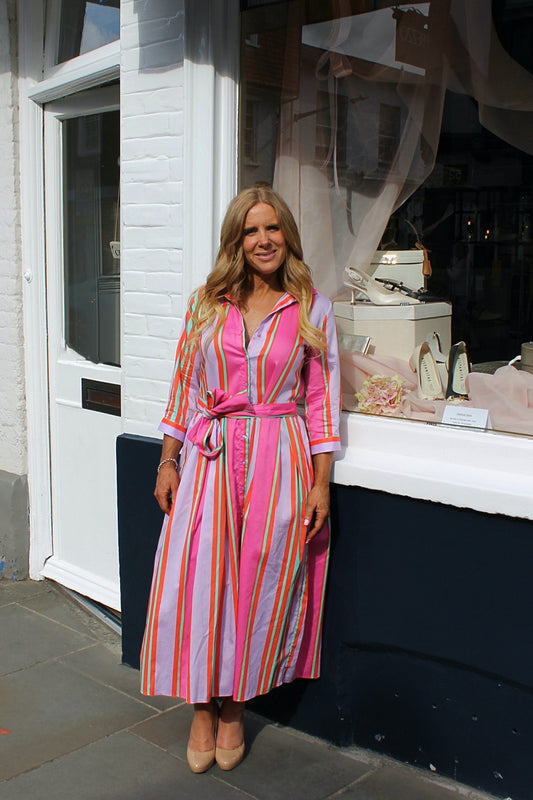 'Veneto' Striped Dress