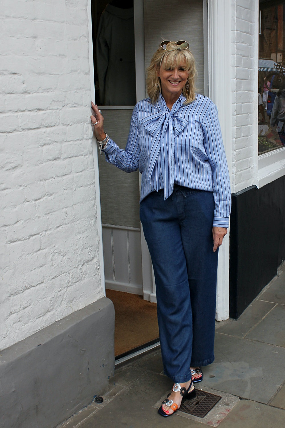 'Budapest' Striped Shirt with Tie