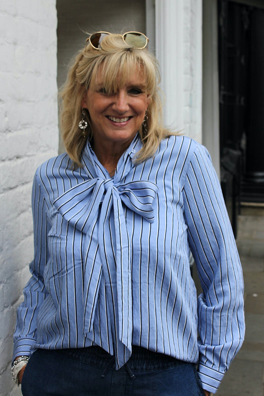 'Budapest' Striped Shirt with Tie