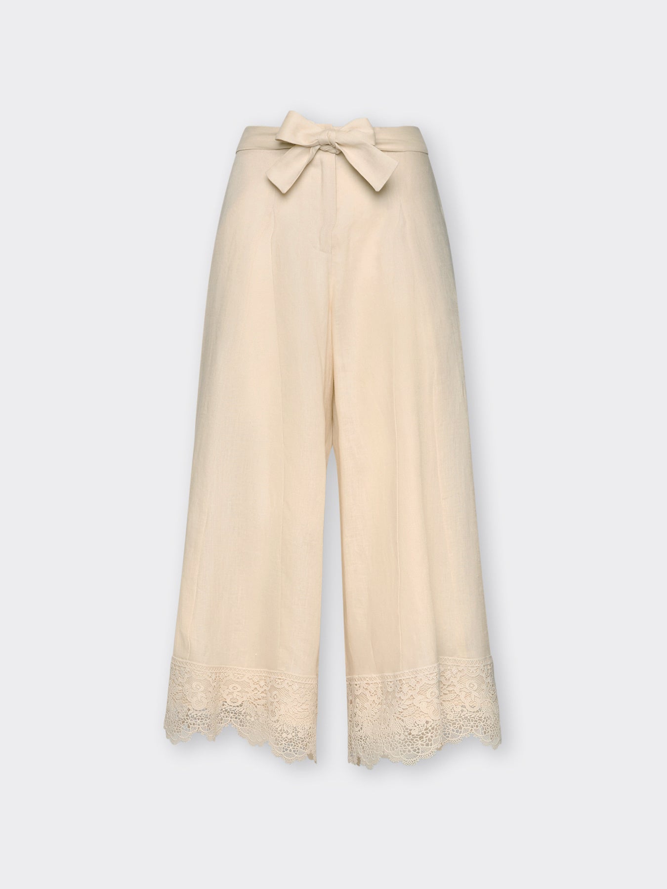 'Botticello' Wide Trousers in Sand