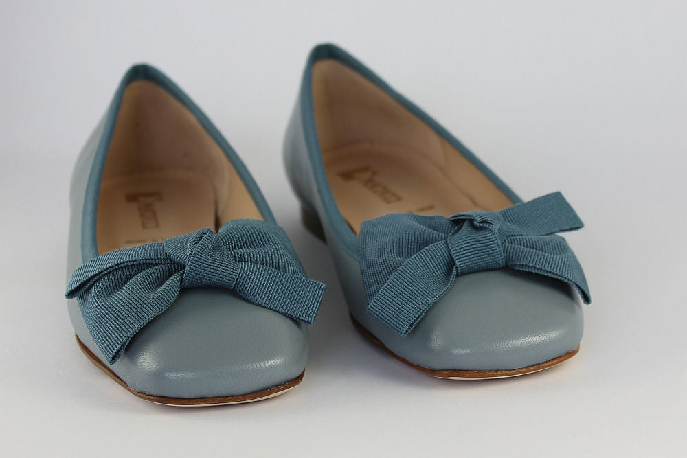 'Puglia' Soft Blue Ballet Pump