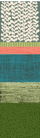 'Tapestry' in Green & Turquoise