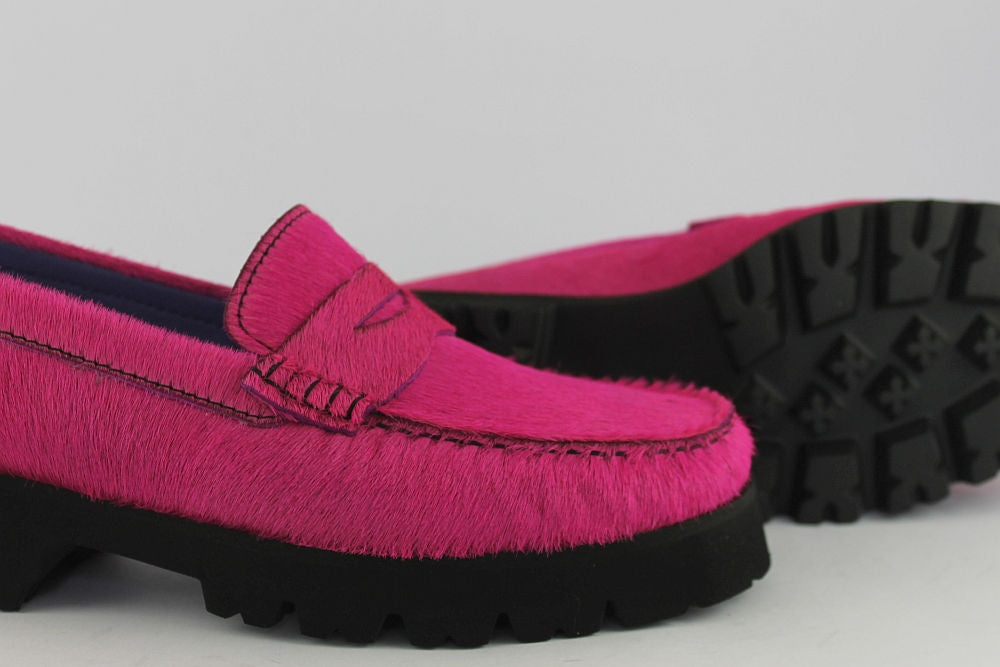 'Pink Pony' Loafer on a wedge