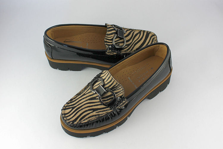 Animal Print Loafer on a Wedge