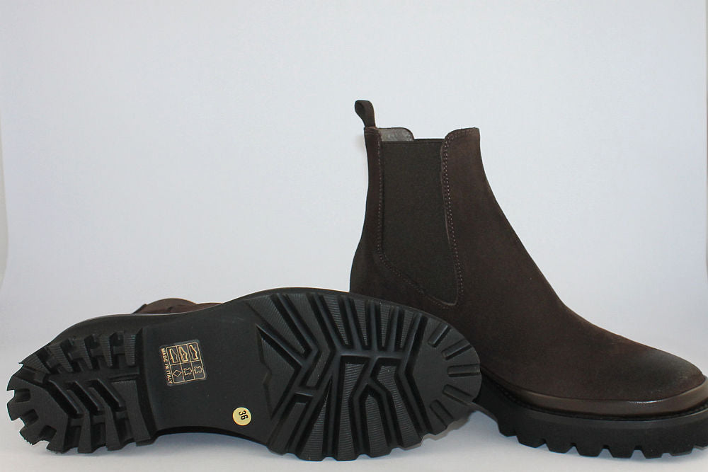 'Giulia Chocolate' Suede Chelsea Boot