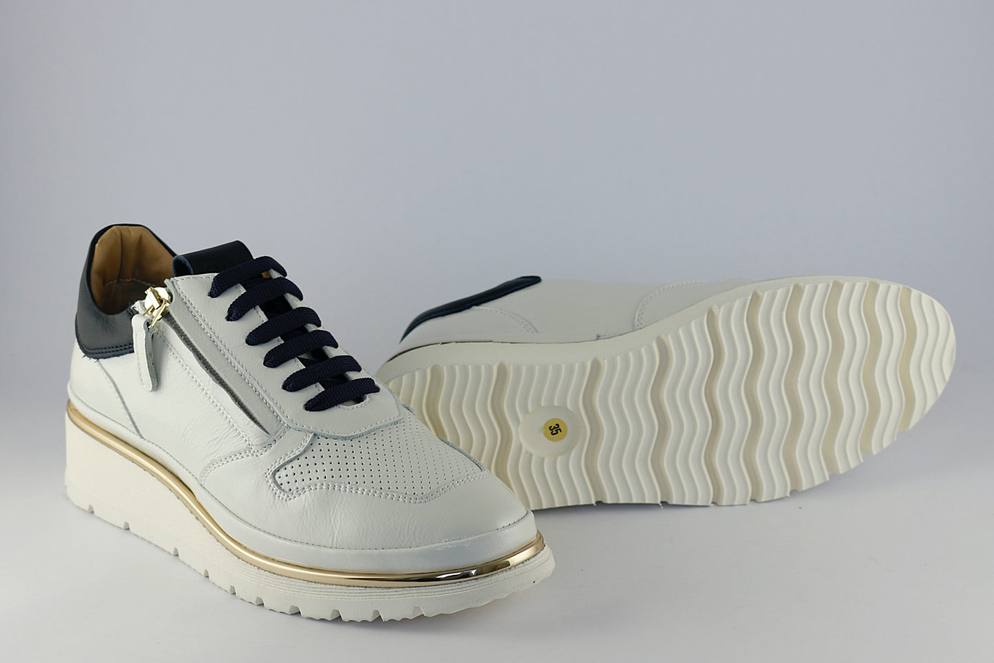 Marina in White & Navy