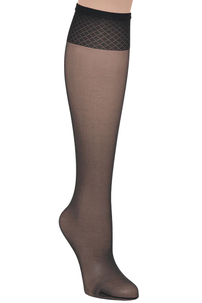 Voilance Satine 15D Knee Highs in Black
