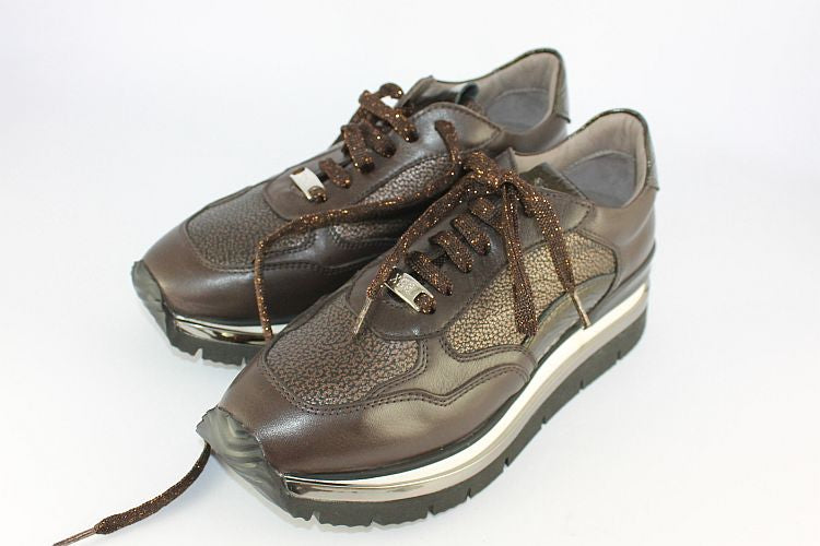 Brown Leather Trainer