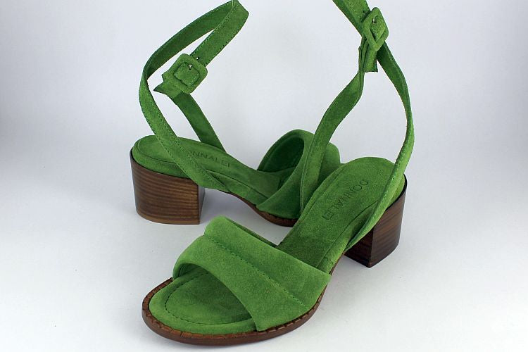 Green Suede Sandal