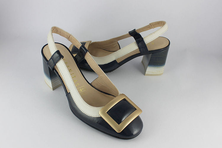Embellished Satin Slingback Heels |
