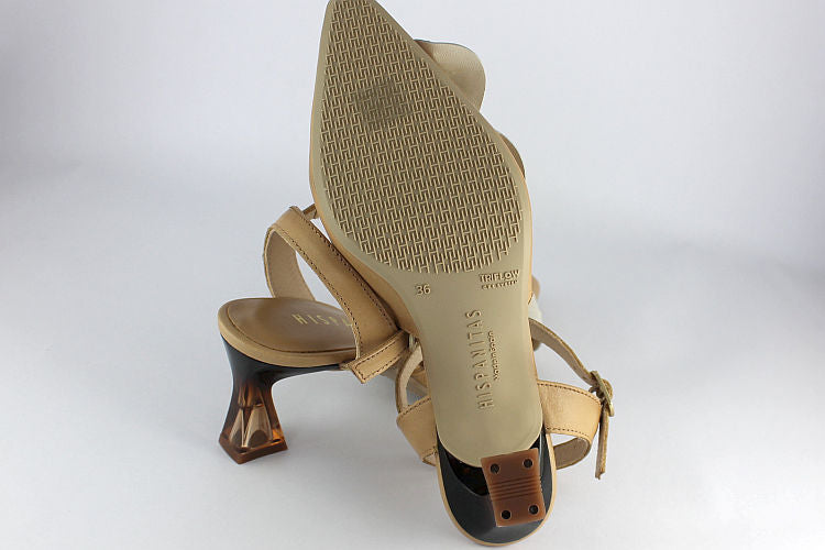 Cream kitten 2025 heel sandals