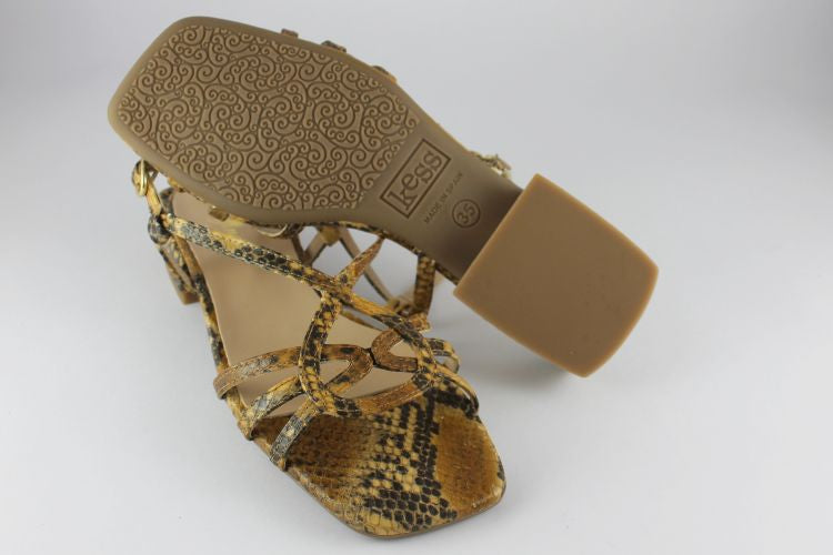 Strappy on sale snakeskin sandals