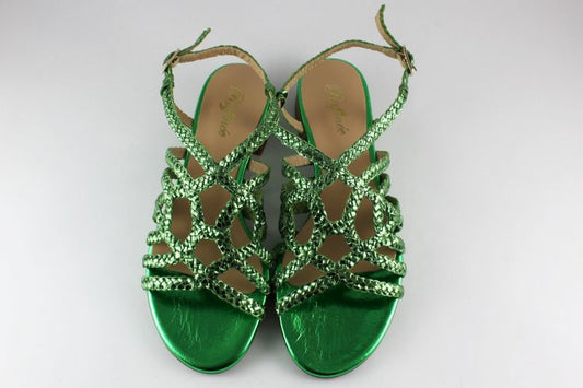 Metallic Green Sandal