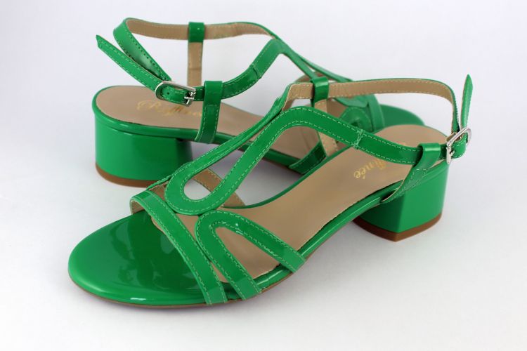 Green Patent Sandal
