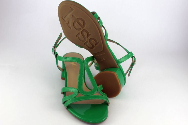Green Patent Sandal