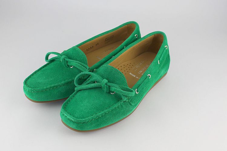 Jade Green Suede Moccasin