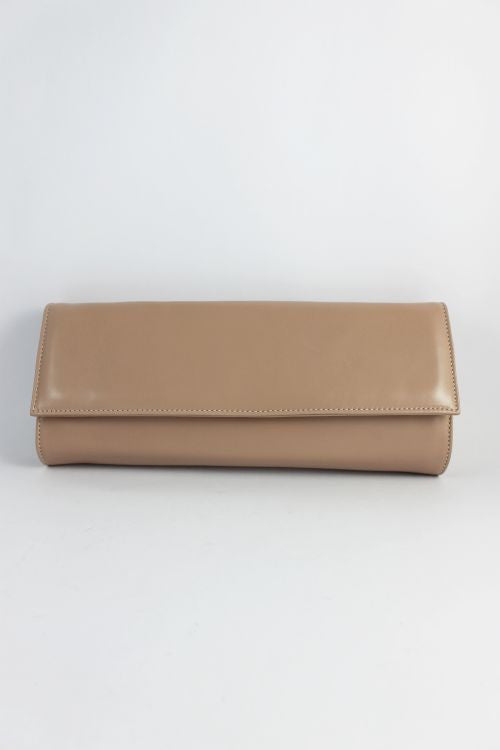 Nude Leather Clutch