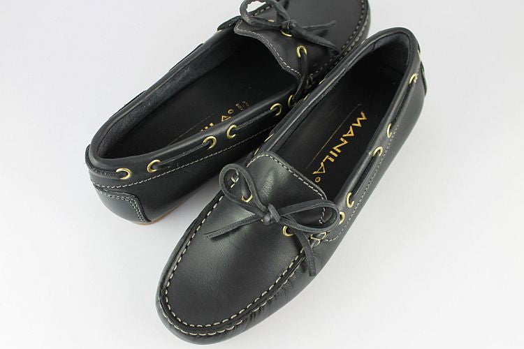 Navy Leather Loafer