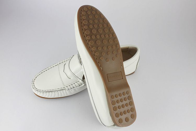 White Patent Loafer